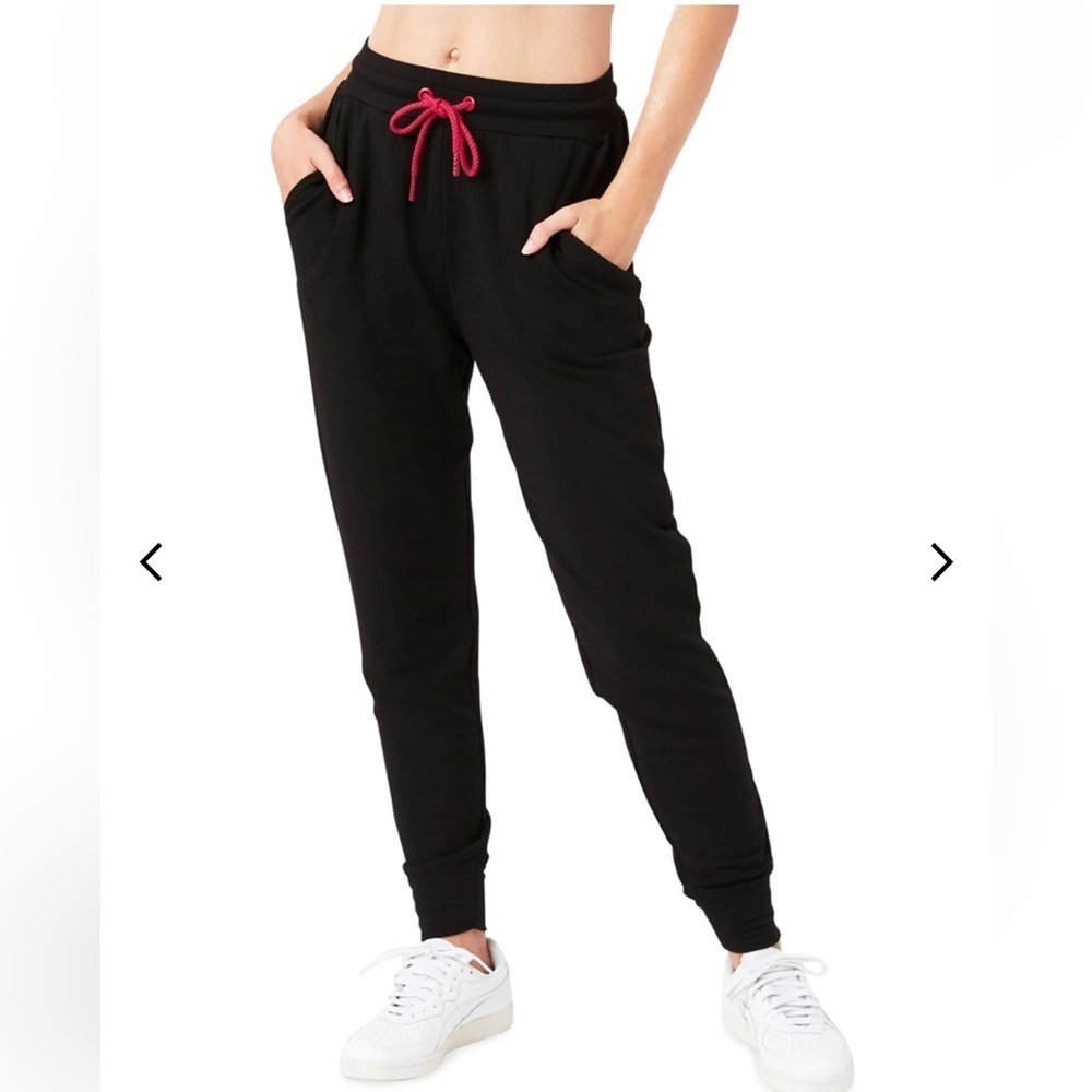 TEREZ Cozy Bamboo Sweatshirt & Jogger Set Black Size S Athleisure Loungewear - Picture 5 of 9